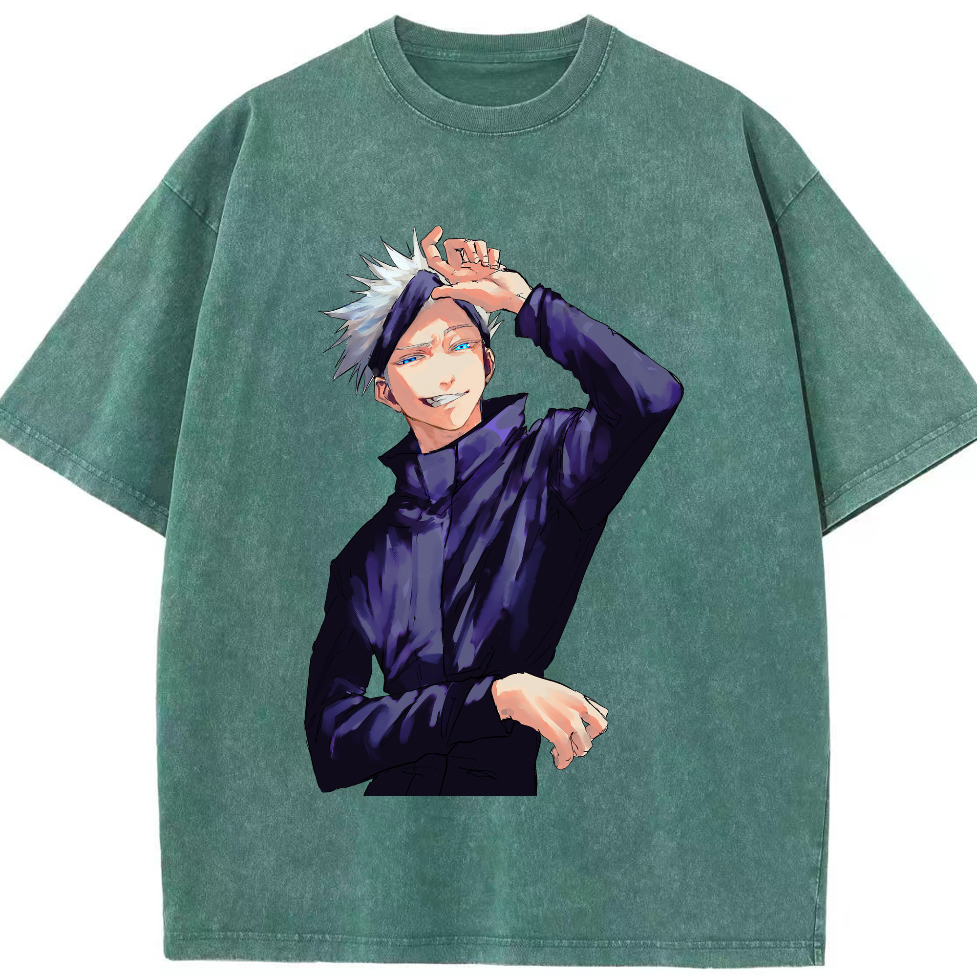 （画像用） 呪術廻戦 Jujutsu Kaisen 綿100% ヴィンテージ風 半袖Tシャツ（フロントプリント）